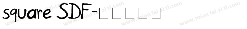 square SDF字体转换